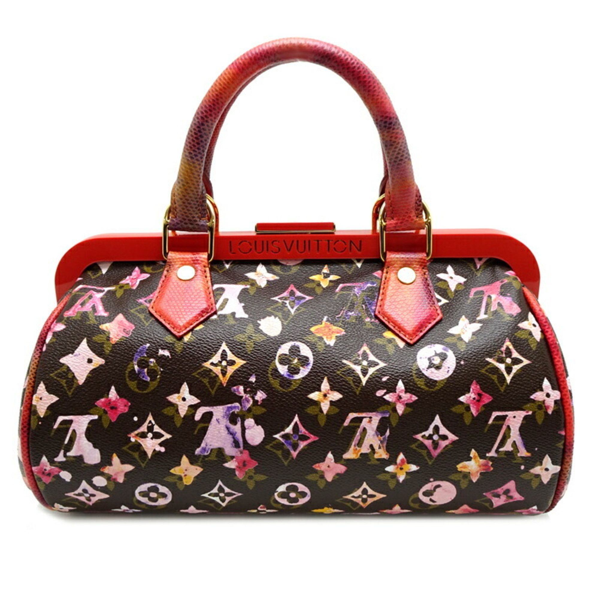 Louis Vuitton Papillon Women's Handbag M95730 Monogram Watercolor Marron