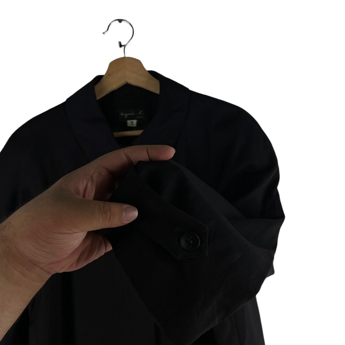 agnes b. 🔥RICH BLACK - FLY COATS LONG JACKET AGNES B. Size US M / EU 48-50 / 2 - 7 Thumbnail