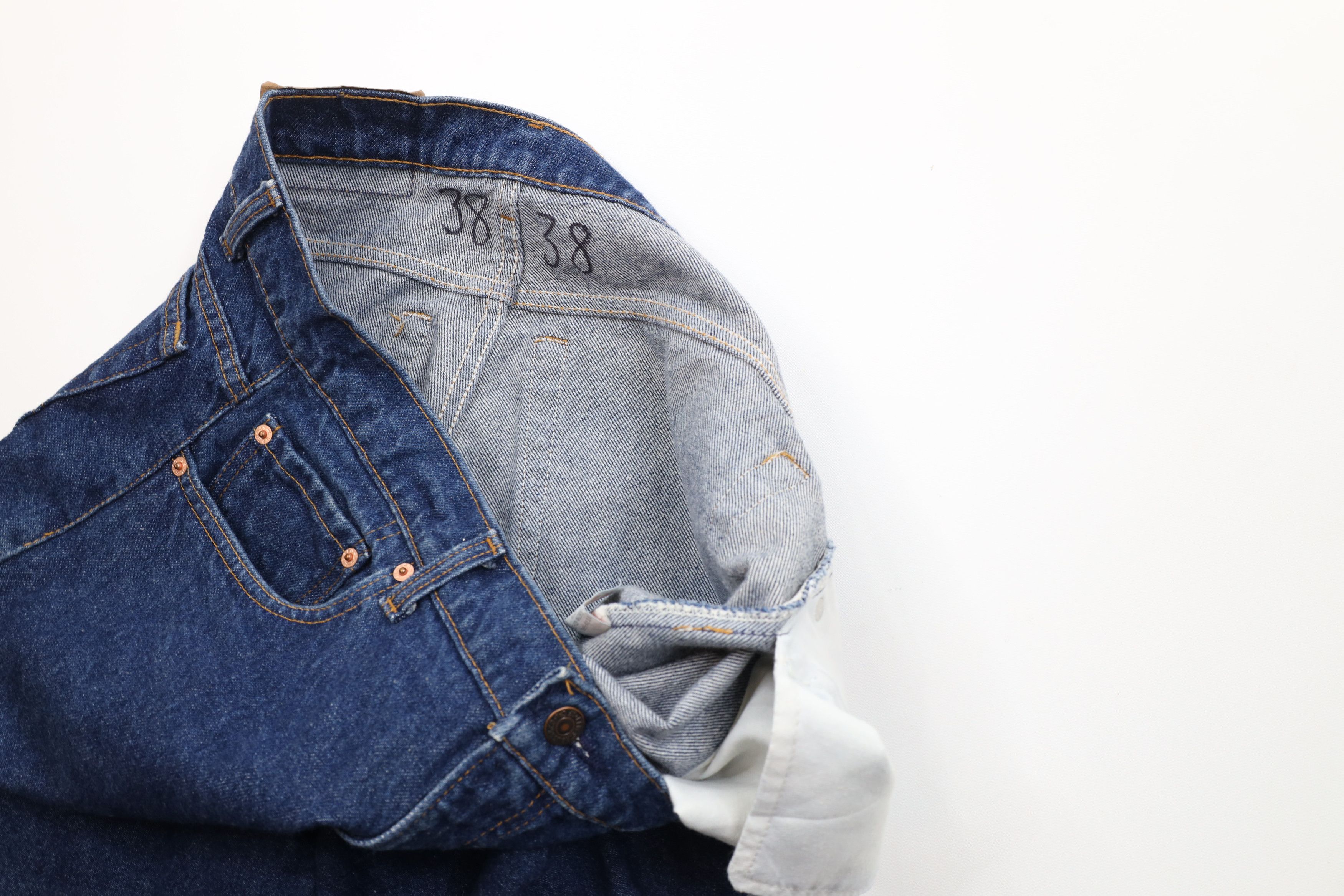 Levi's Vintage 80s Levis 505xx Regular Straight Leg Denim Jeans USA Size US 38 / EU 54 - 9 Thumbnail