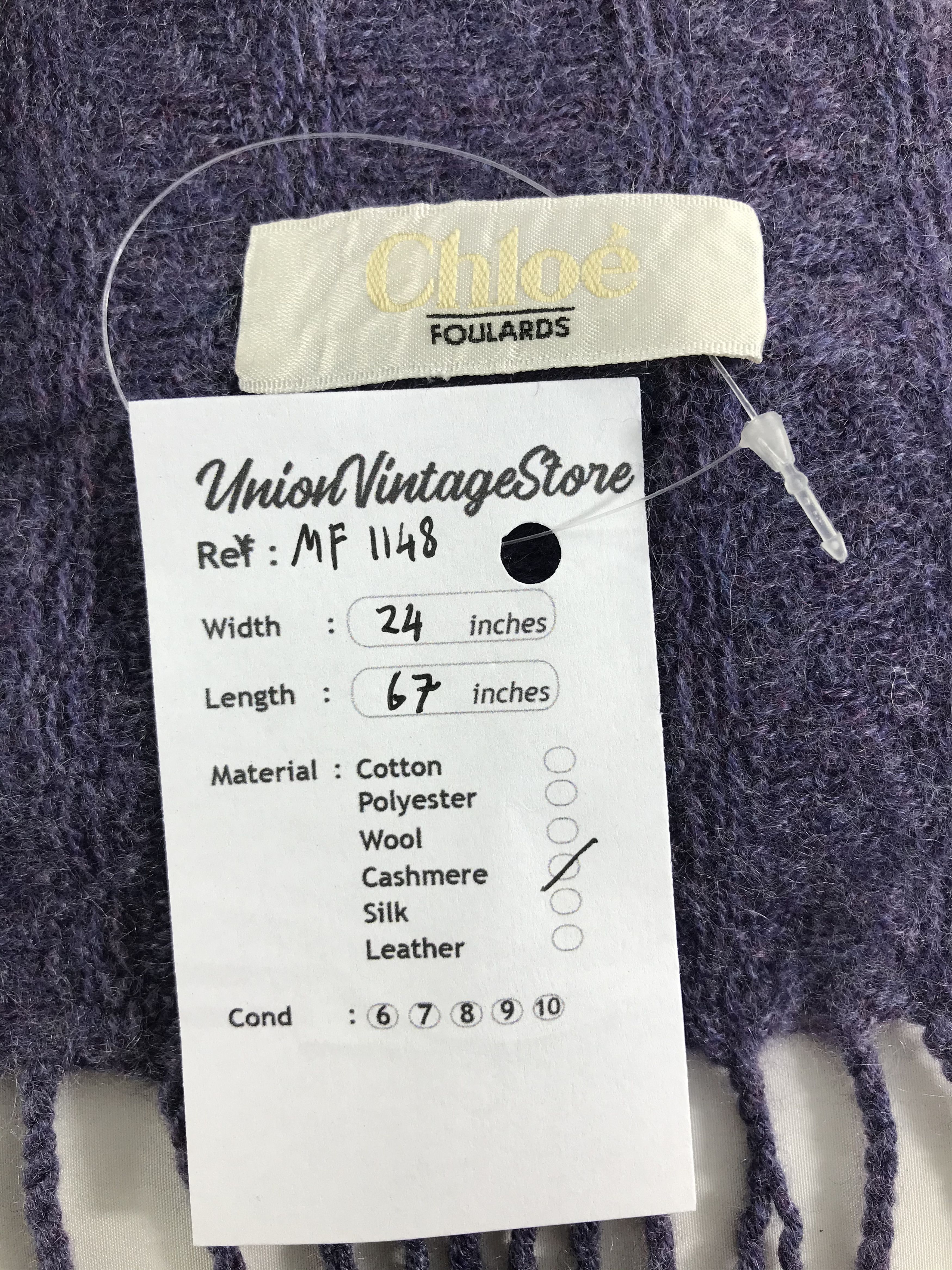 Chloe Vintage Chloe Scarf/Muffler/Neckwear MF1148 Size ONE SIZE - 5 Thumbnail