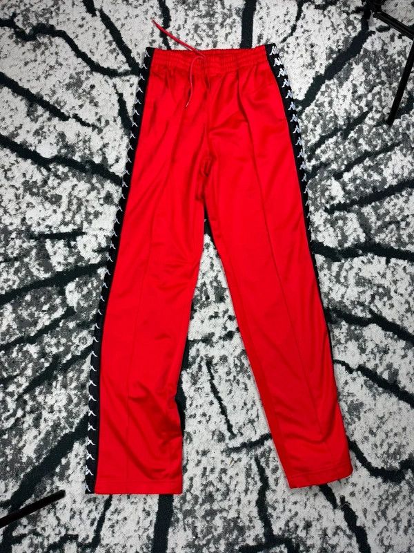 Kappa Kappa tracksuit pants with stripes red black S Size US 28 / EU 44 - 3 Thumbnail