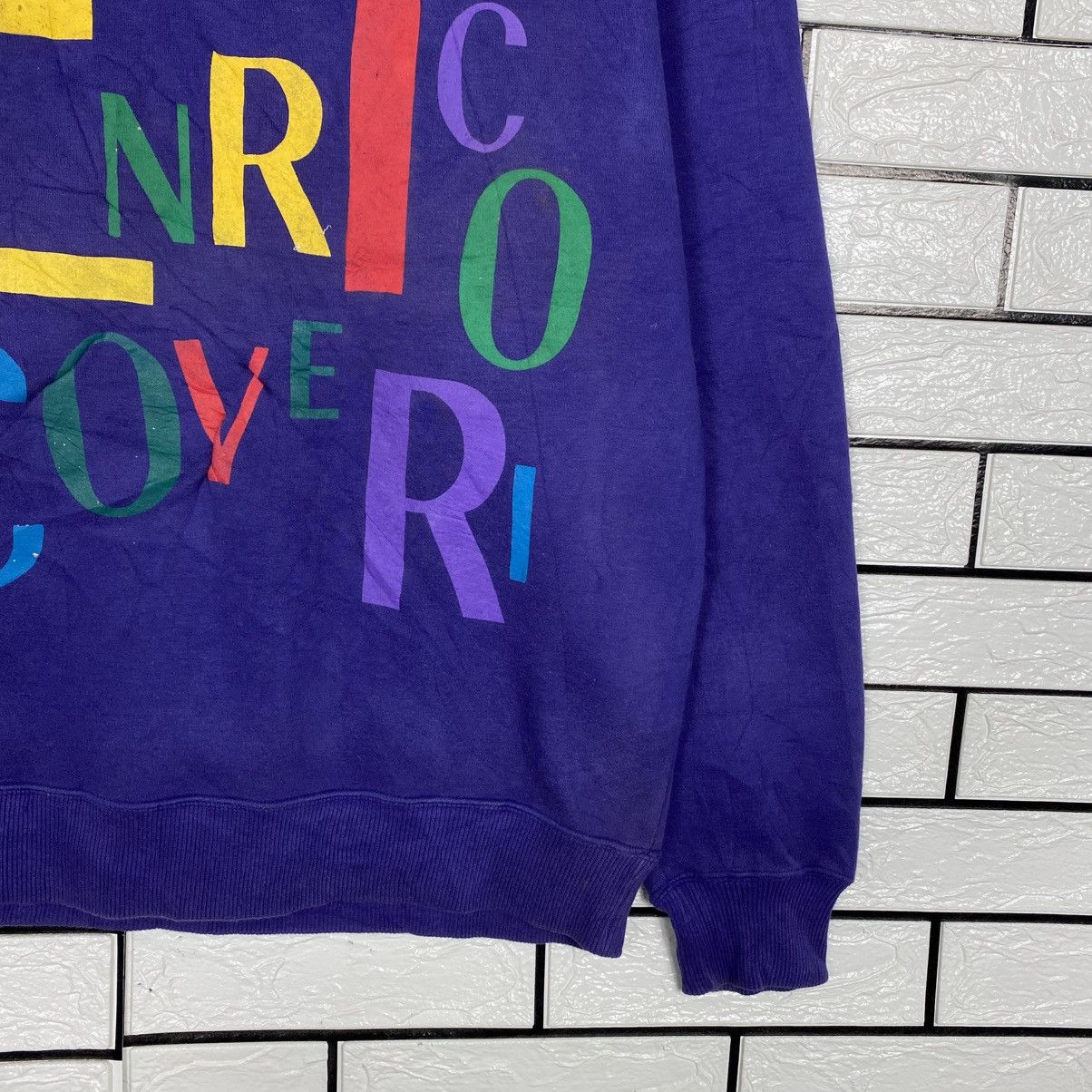 Enrico Coveri 📌Vintage Sweatshirt Crewneck Enrico Coveri Embroidery Size US L / EU 52-54 / 3 - 6 Thumbnail