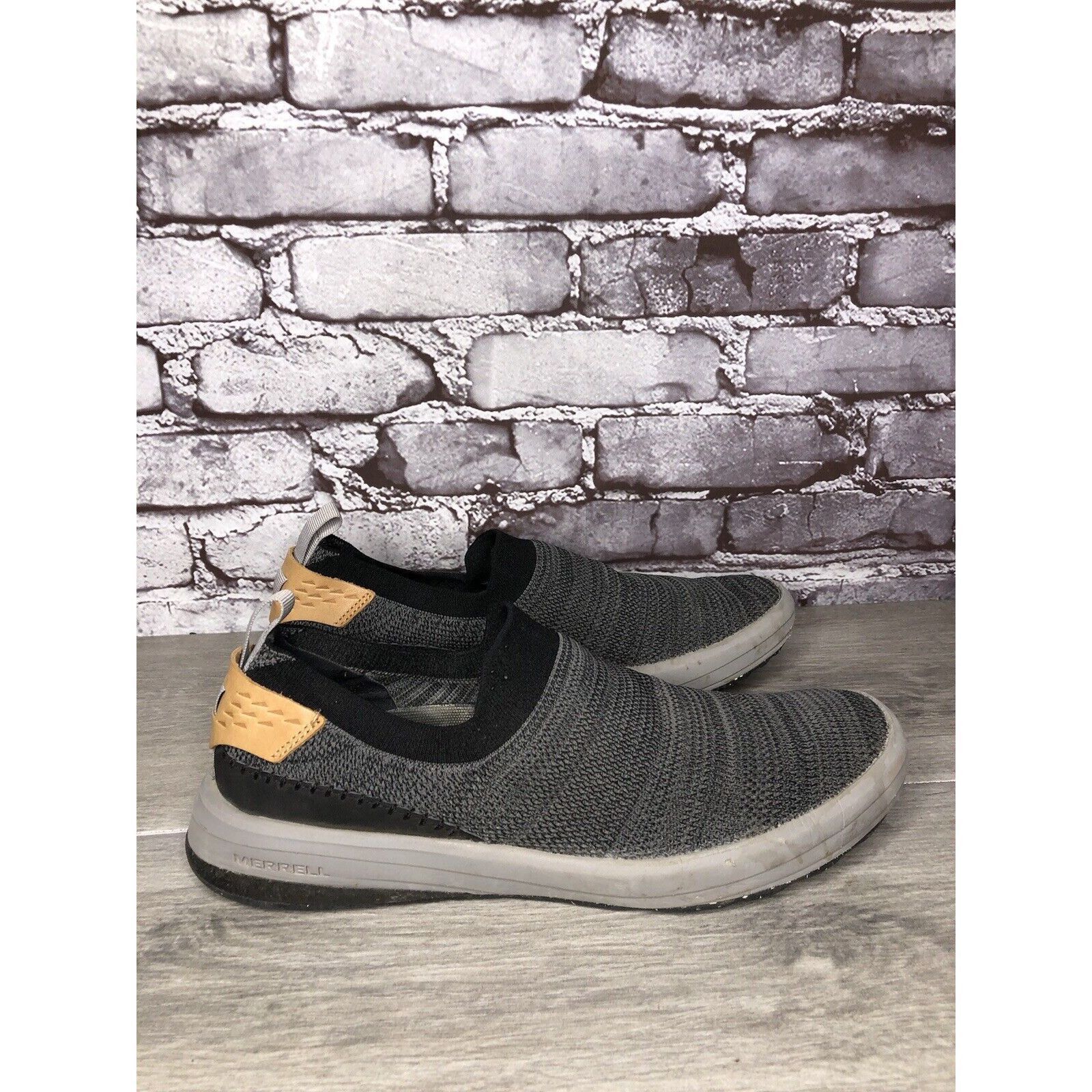 Merrell Merrell Gridway Moccasin Boulder Gray Knit Vibram Shoes Men’ Size US 9 / EU 42 - 12 Thumbnail