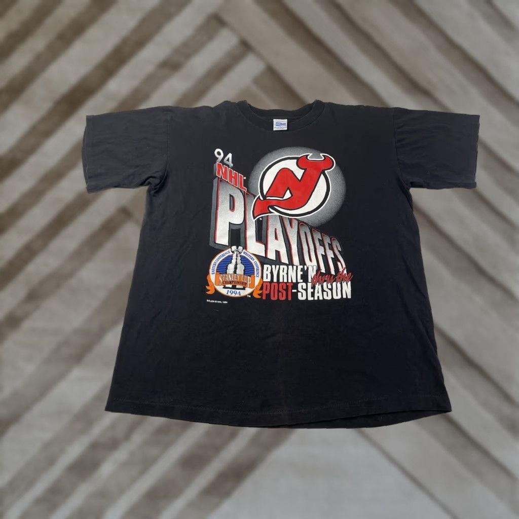 Salem Sportswear VINTAGE 1994 Salem New Jersey Devils NHL T-Shirt Single Stitch Men's Large? Size US L / EU 52-54 / 3 - 1 Thumbnail