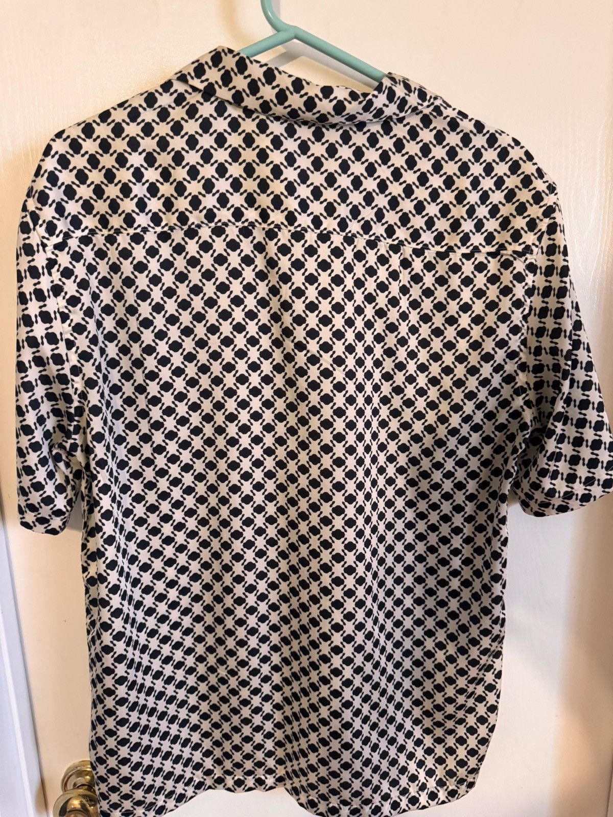 Zara White/black Patterned Zara Short Sleeve Button Up Size US M / EU 48-50 / 2 - 2 Thumbnail