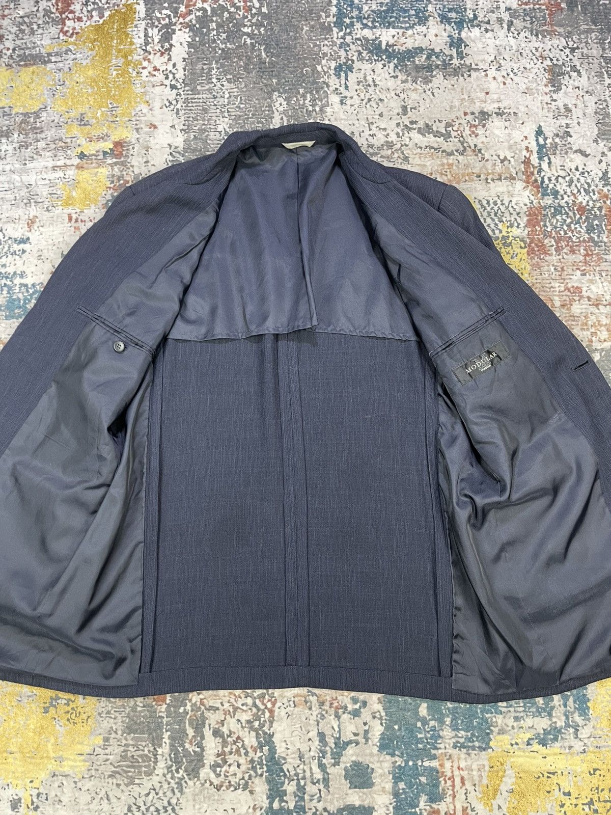 Japanese Brand D’Urban Modular Crumpled Weave Blazer Size US L / EU 52-54 / 3 - 7 Thumbnail