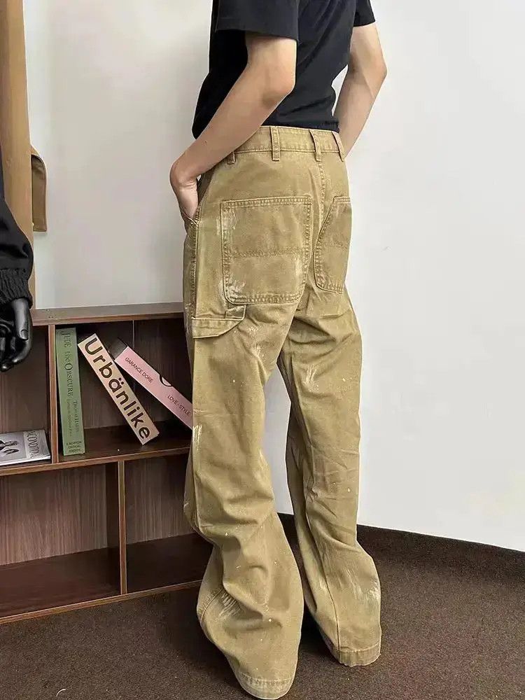 Japanese Brand High street vintage Y2K inked baggy work jeans Size US 30 / EU 46 - 2 Thumbnail