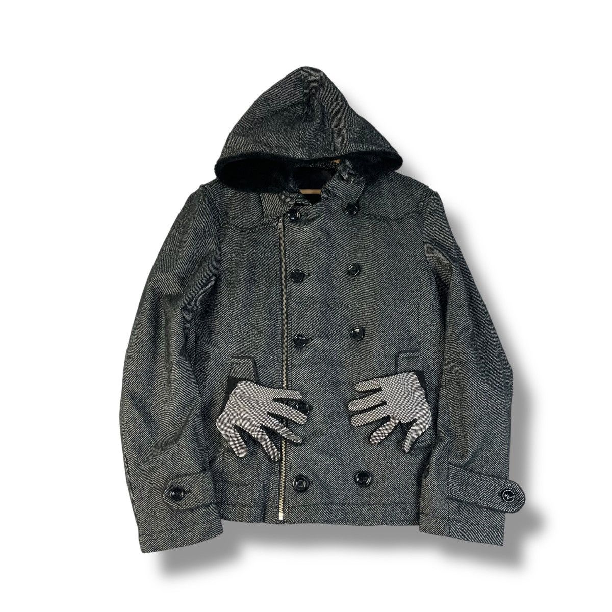Isamu Katayama Backlash 🇯🇵 SEMANTIC DESIGN DETACHABLE FUR HOODIE PUNK GOTHIC JACKET Size US L / EU 52-54 / 3 - 1 Thumbnail