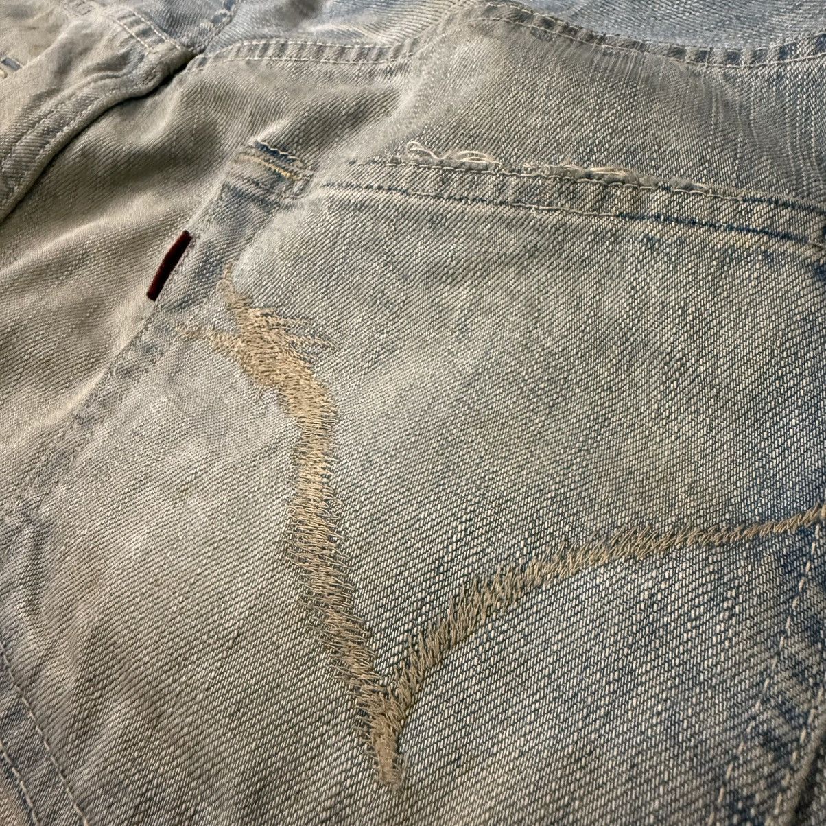 14th Addiction 🔥🇯🇵 Japanese Seditionaries Dragon Spiral Rusty Dirty Denim Size US 32 / EU 48 - 9 Thumbnail