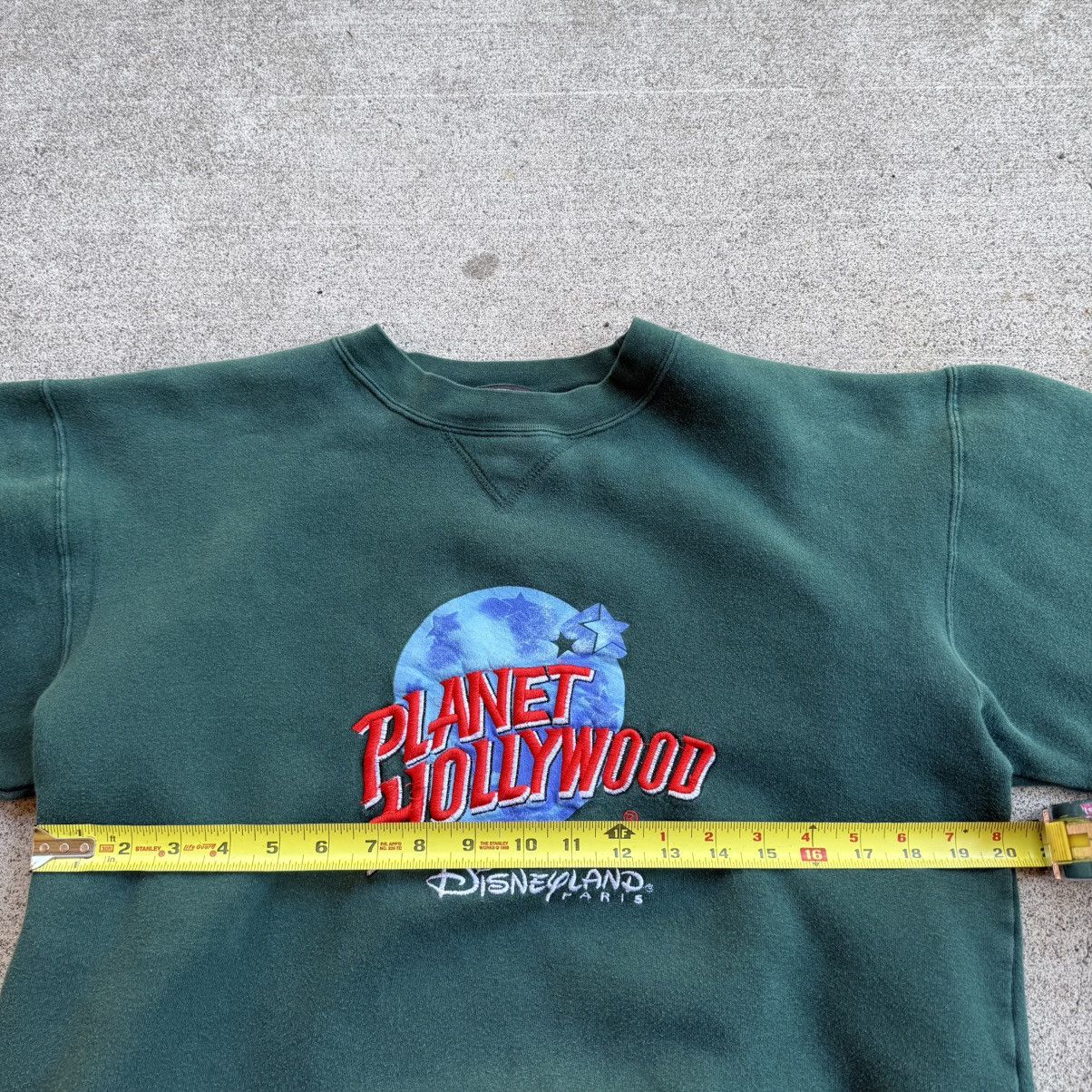 Planet Hollywood Vintage Planet Hollywood Disneyland Resort Green Crewneck Size US M / EU 48-50 / 2 - 5 Thumbnail