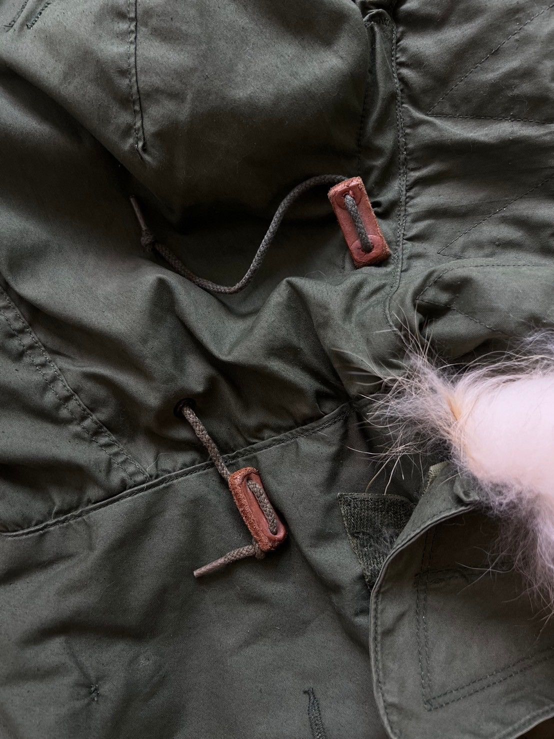 Vintage 70s Vintage Military Fur Hood Size ONE SIZE - 11 Thumbnail