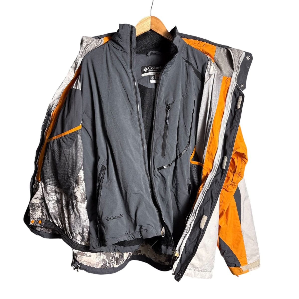 Columbia Vintage Columbia Omni Tech 2 in 1 Hoodie Heavy Jacket Coat Size US L / EU 52-54 / 3 - 2 Thumbnail