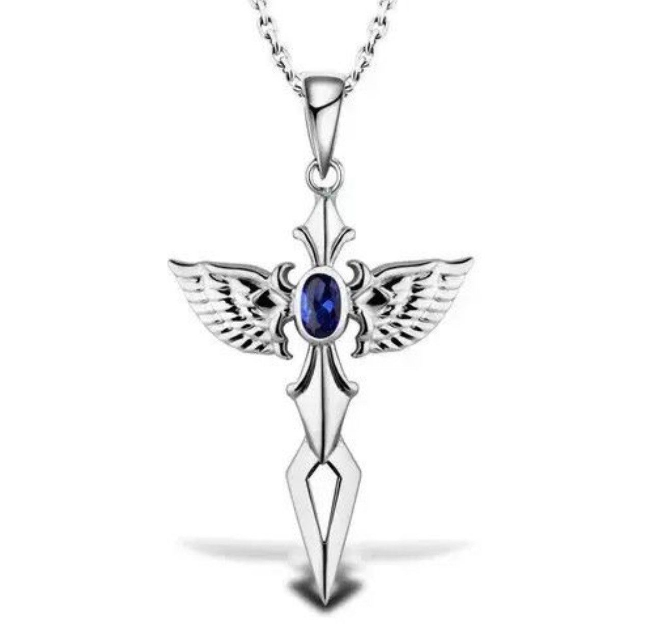 Jewelry Blue Zircon Pendant Necklace Size ONE SIZE - 3 Thumbnail