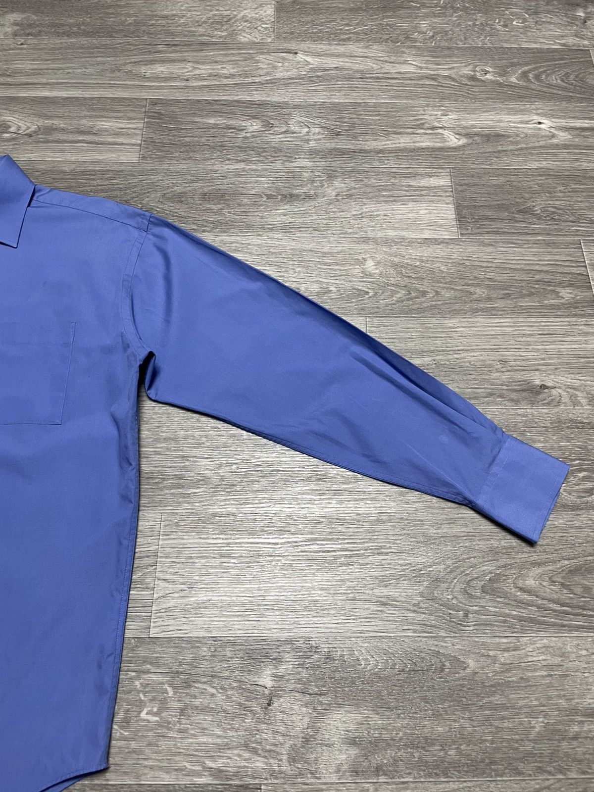 Yves Saint Laurent Vintage Yves Saint Laurent YSL Blue Long Sleeve Shirt Button Size US L / EU 52-54 / 3 - 11 Thumbnail