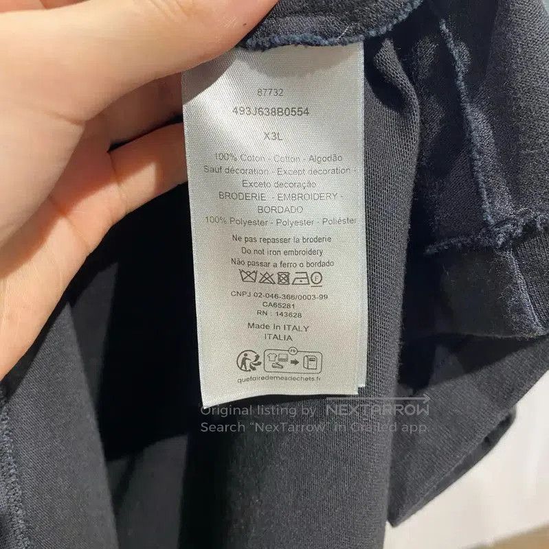 Dior Dior Black Cotton Blend Oversized T-Shirt . Size US XXL / EU 58 / 5 - 4 Thumbnail