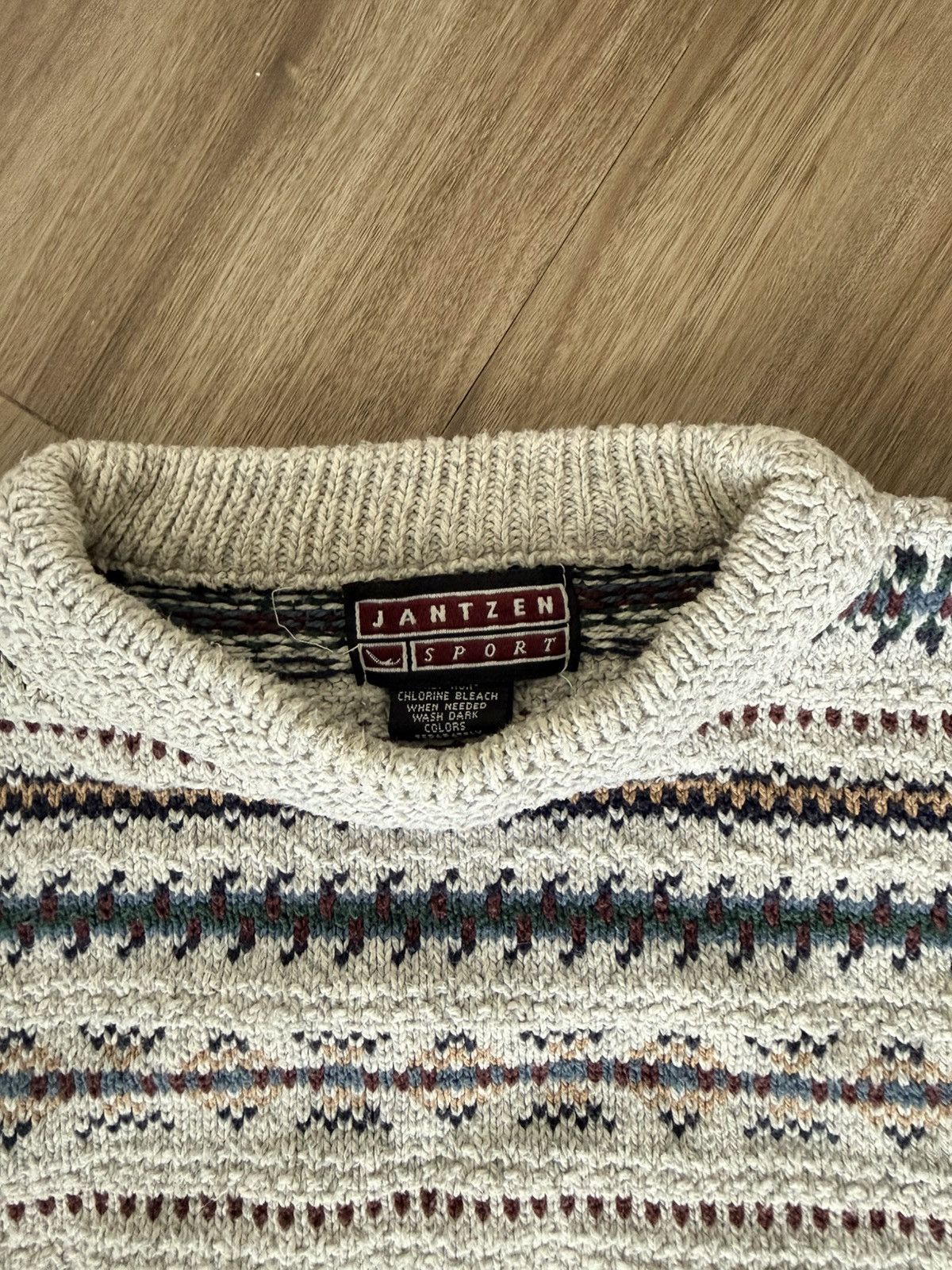 Jantzen Vintage striped patterned Jantzen Sport Knit sweater Large Size US L / EU 52-54 / 3 - 3 Thumbnail