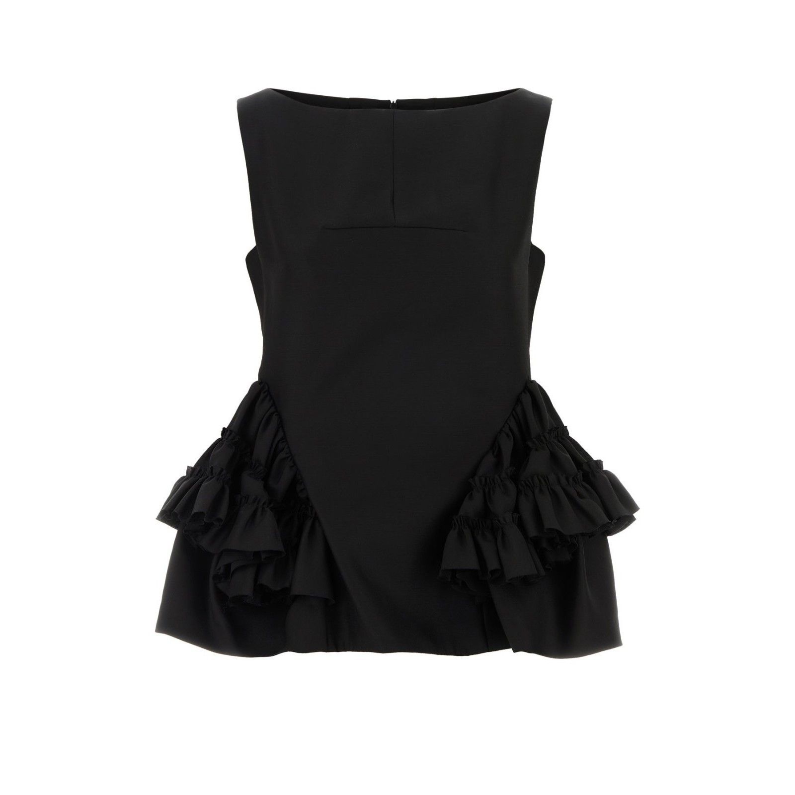Dries Van Noten DRIES VAN NOTEN Black Wool Blend Casey Top New & Authentic ( Size M / US 6-8 / IT 42-44 - 1 Thumbnail