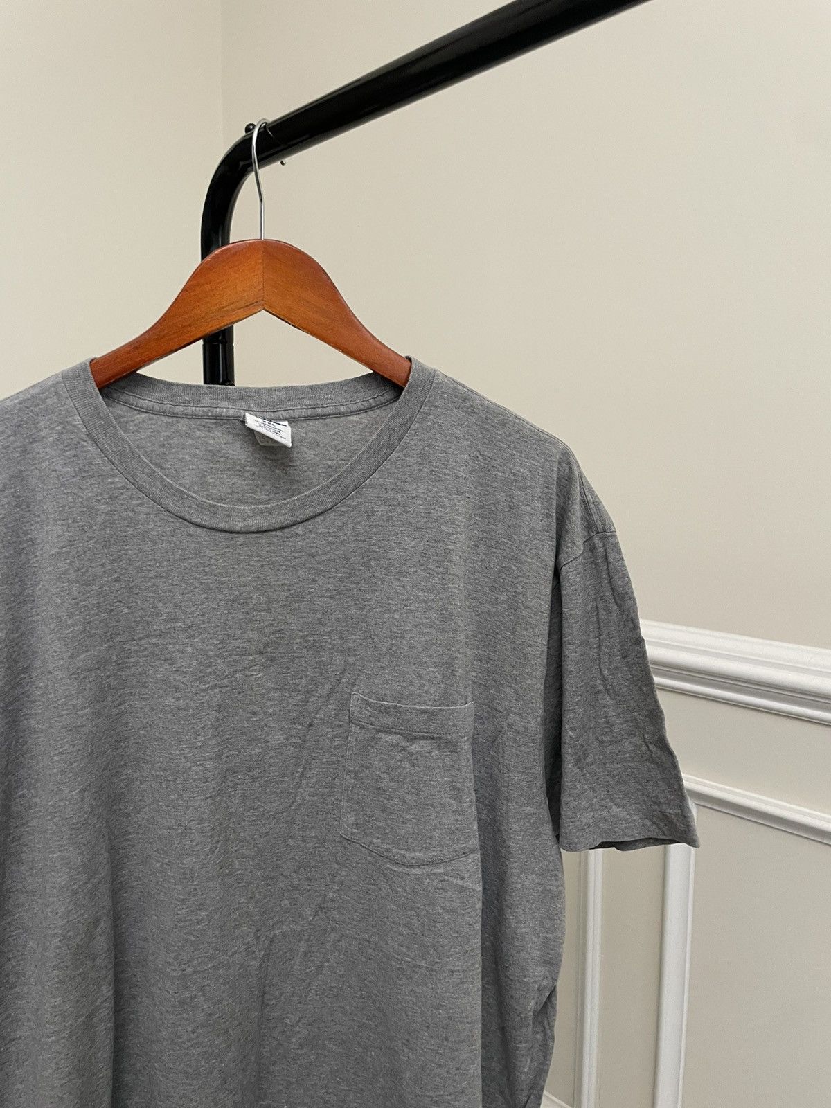 Vintage Vintage Y2K Blank Pocket Tee Shirt 4GSELLER Unsoundrags Size US XL / EU 56 / 4 - 1 Thumbnail