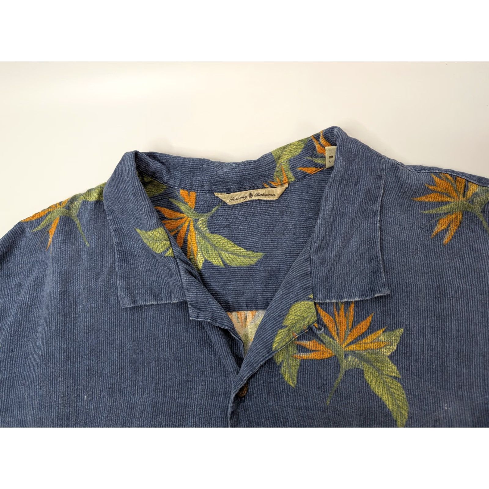 Tommy Bahama Tommy Bahama Shirt Mens 2XL Silk Floral Birds Of Paradise Loop Collar Hawaiian Blue Size US XXL / EU 58 / 5 - 6 Thumbnail