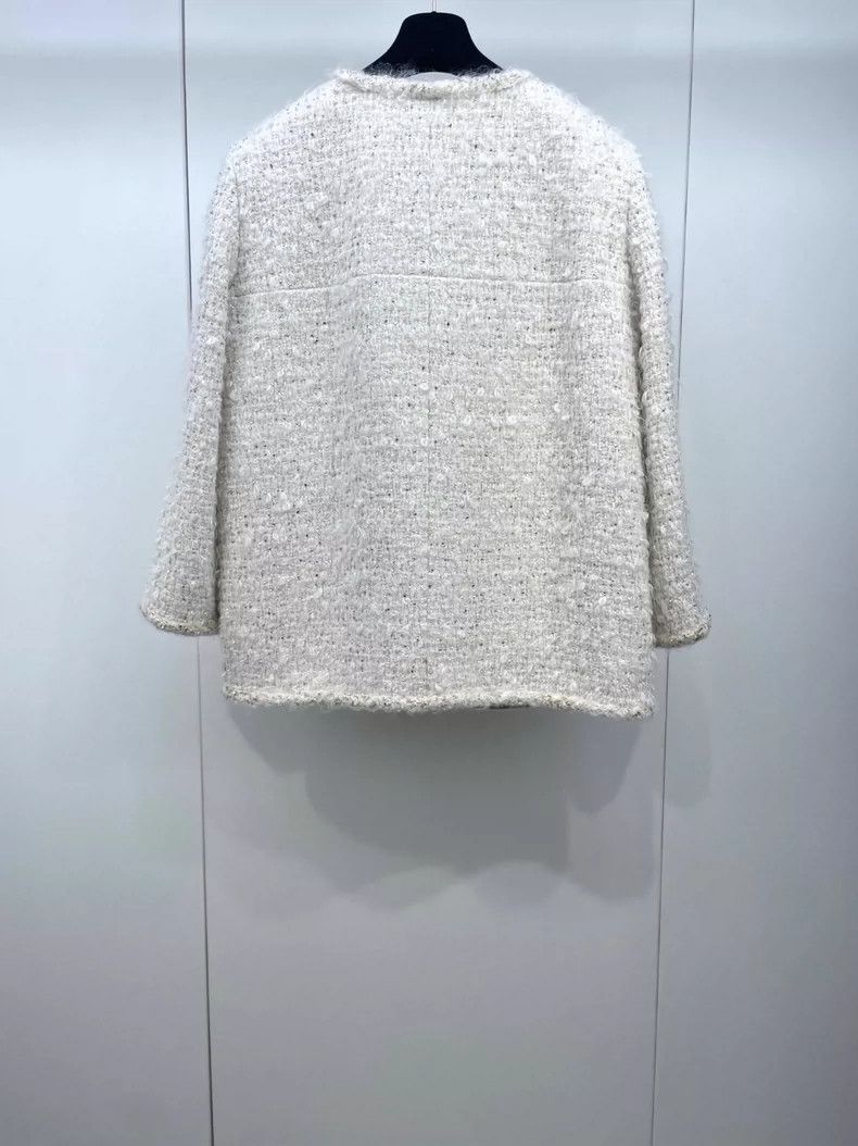 Chanel Chanel Egyptian series white gold silhouette jacket 2504-Ne Size XS / US 0-2 / IT 36-38 - 3 Thumbnail