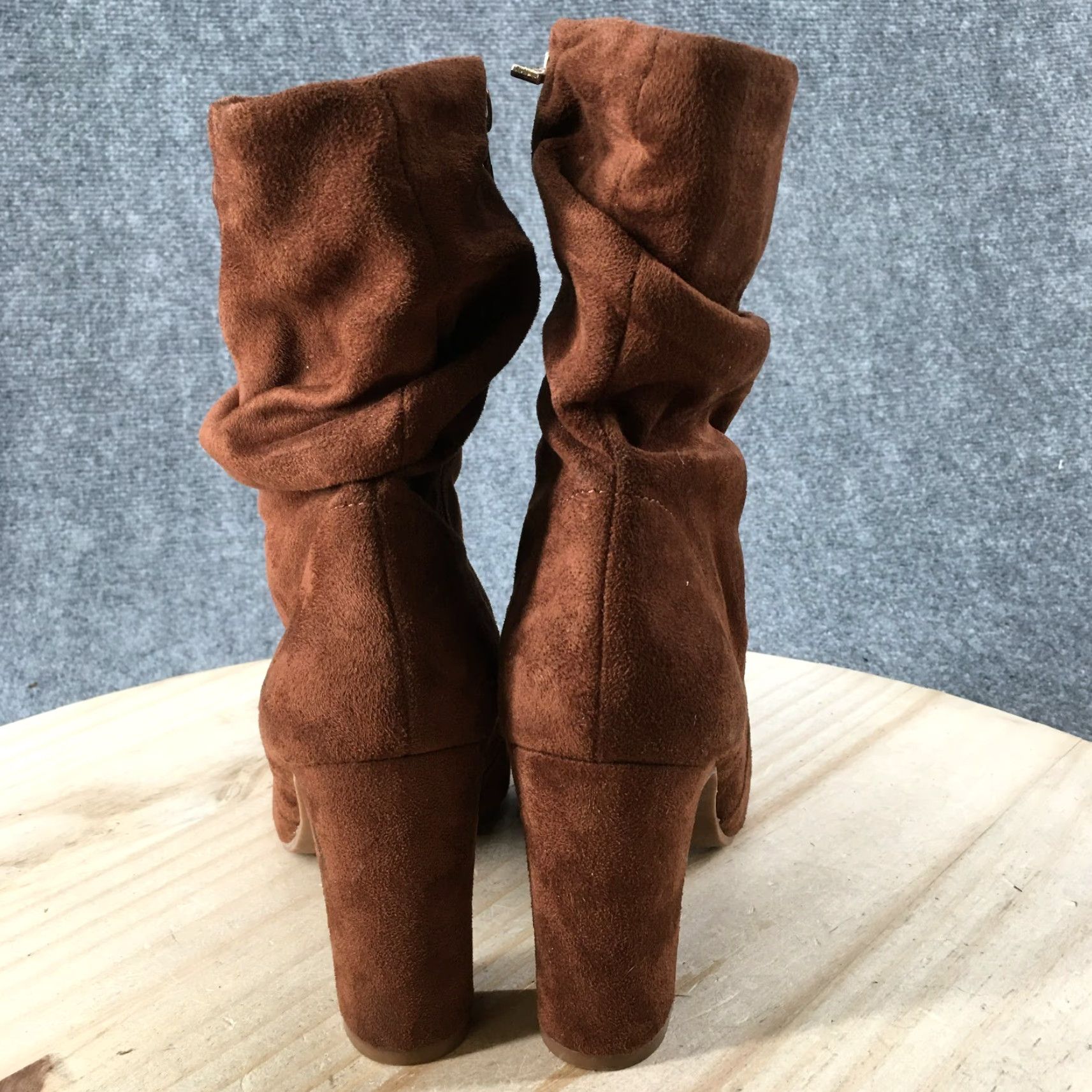 Jessica Simpson Jessica Simpson Boots Womens 9 M Kyminia Mid Calf Brown Suede Casual Heeled Size US 9 / IT 39 - 6 Thumbnail