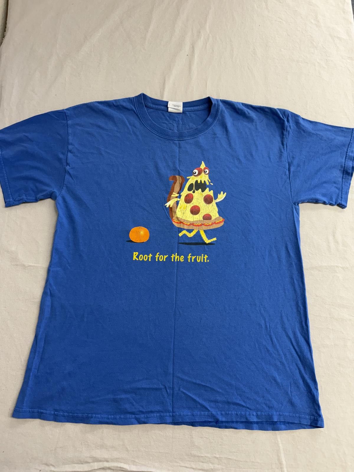 Gildan Cuties Oranges Promo T-shirt Junk Food Root for the Fruit Size US L / EU 52-54 / 3 - 3 Thumbnail