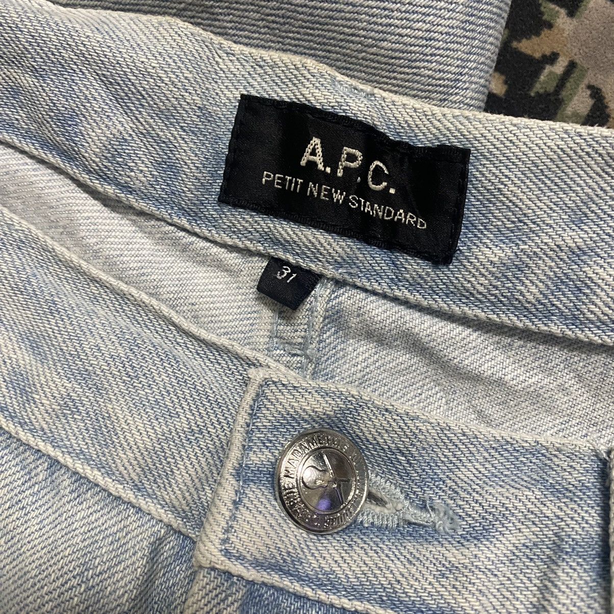 A.P.C. A.P.C Petit New Standard Light Blue Stonewash Jeans Size US 31 - 20 Thumbnail