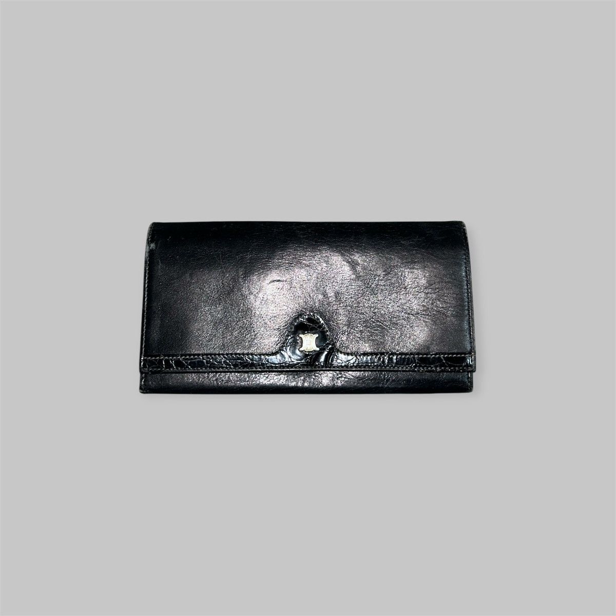 Celine Women Black Leather Long Wallet Size ONE SIZE - 2 Thumbnail