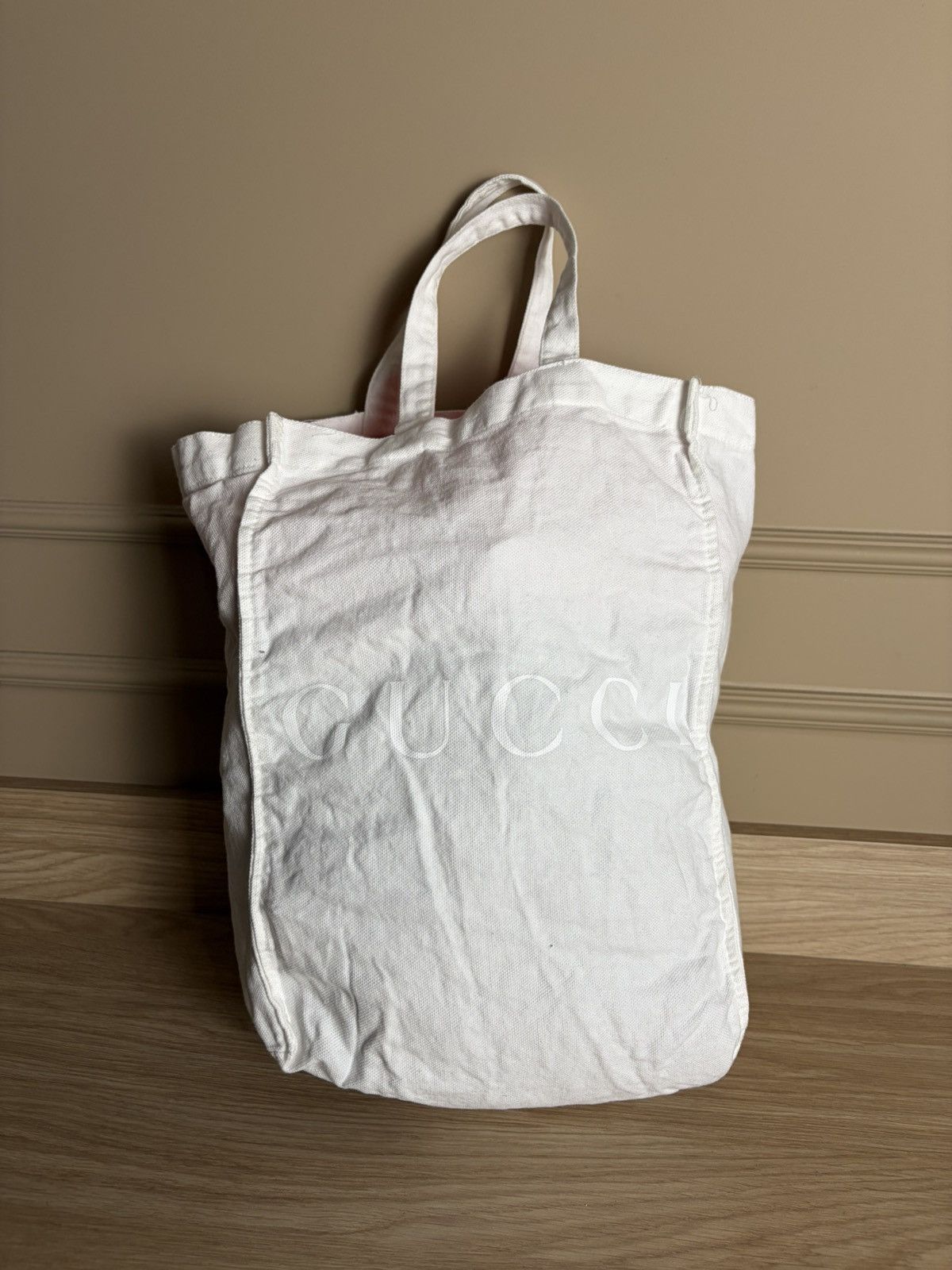 Gucci Authentic Gucci Cotton Bag Shopper Size ONE SIZE - 1 Thumbnail