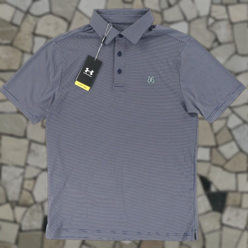 Under Armour Under Armour Heatgear Golf The Memorial Striped Polo Shirt Blue MENS S Size US S / EU 44-46 / 1 - 1 Thumbnail