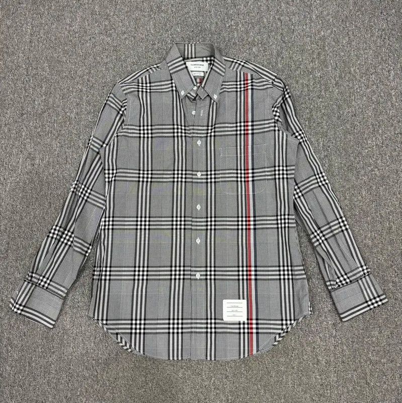 Thom Browne Thom Browne Gray Cotton Men's Shirt 0089 Size US M / EU 48-50 / 2 - 1 Thumbnail