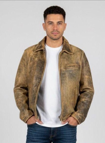 Japanese Brand Vintage 90s Booby Motorcycles Racing Leather Jacket Size US M / EU 48-50 / 2 - 1 Thumbnail