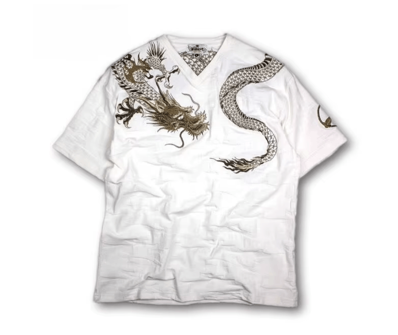Japanese Brand Vintage Gothic Super Dragon Pattern Size US M / EU 48-50 / 2 - 1 Thumbnail