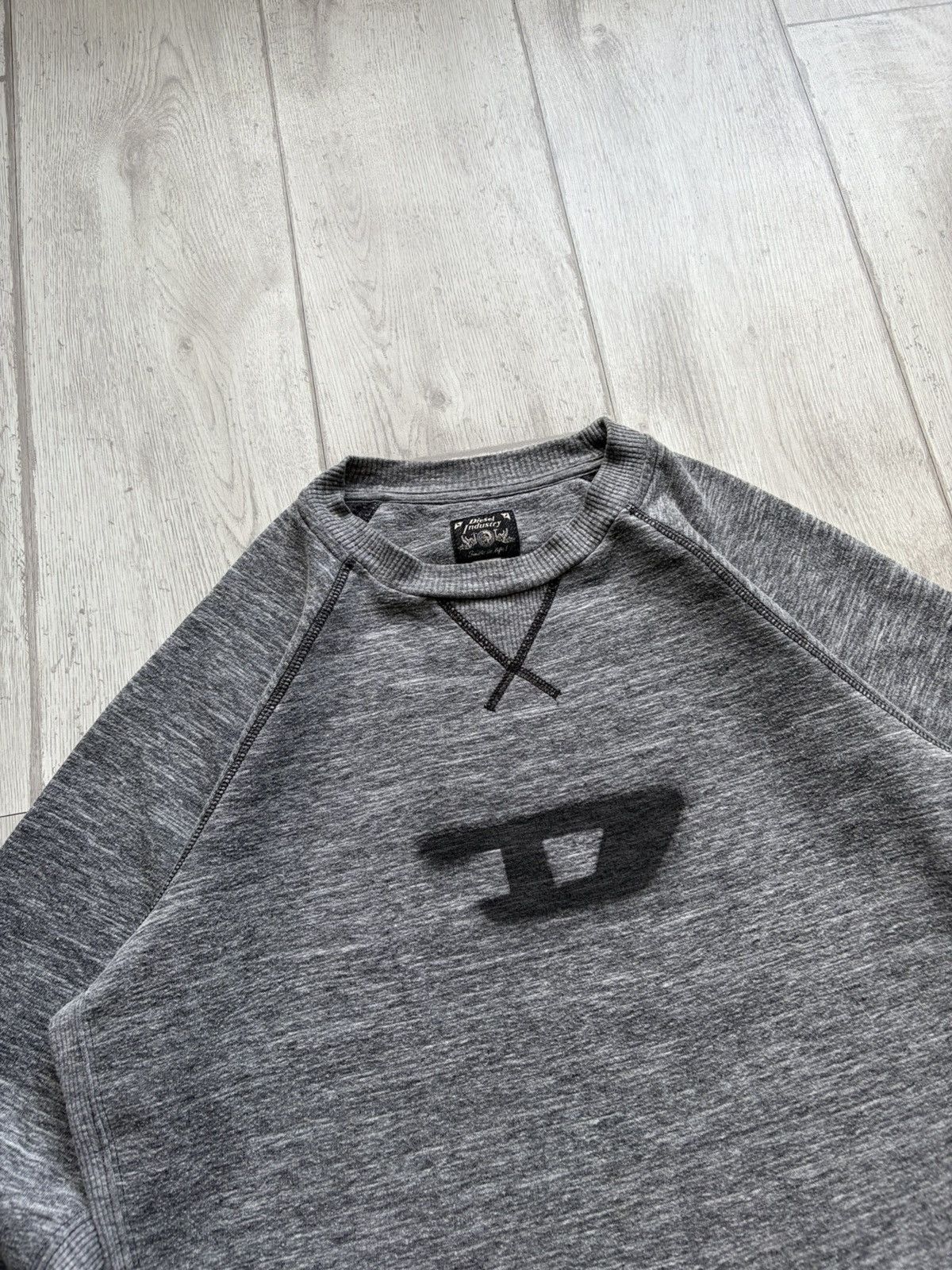 Diesel Y2K Vintage Diesel Sweatshirt Big Logo Pullover Size US M / EU 48-50 / 2 - 2 Thumbnail