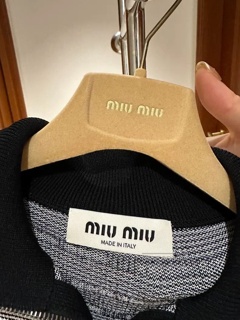 Miu Miu Miu Miu 42 Knitted coat Size L / US 10 / IT 46 - 8 Thumbnail