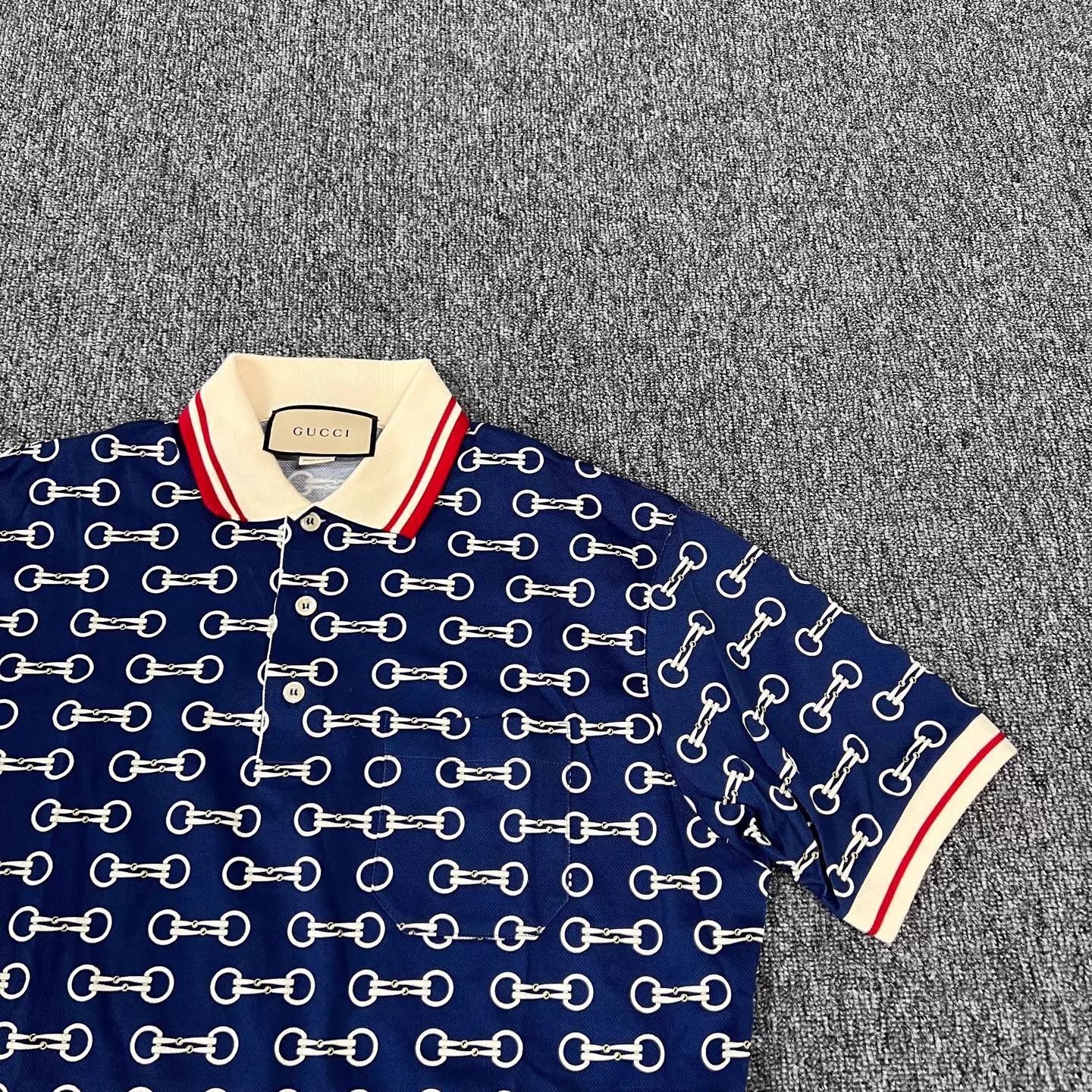Gucci Gucci 25 All Over Print Knit Polo Short Sleeve L 99 New Size US L / EU 52-54 / 3 - 3 Thumbnail