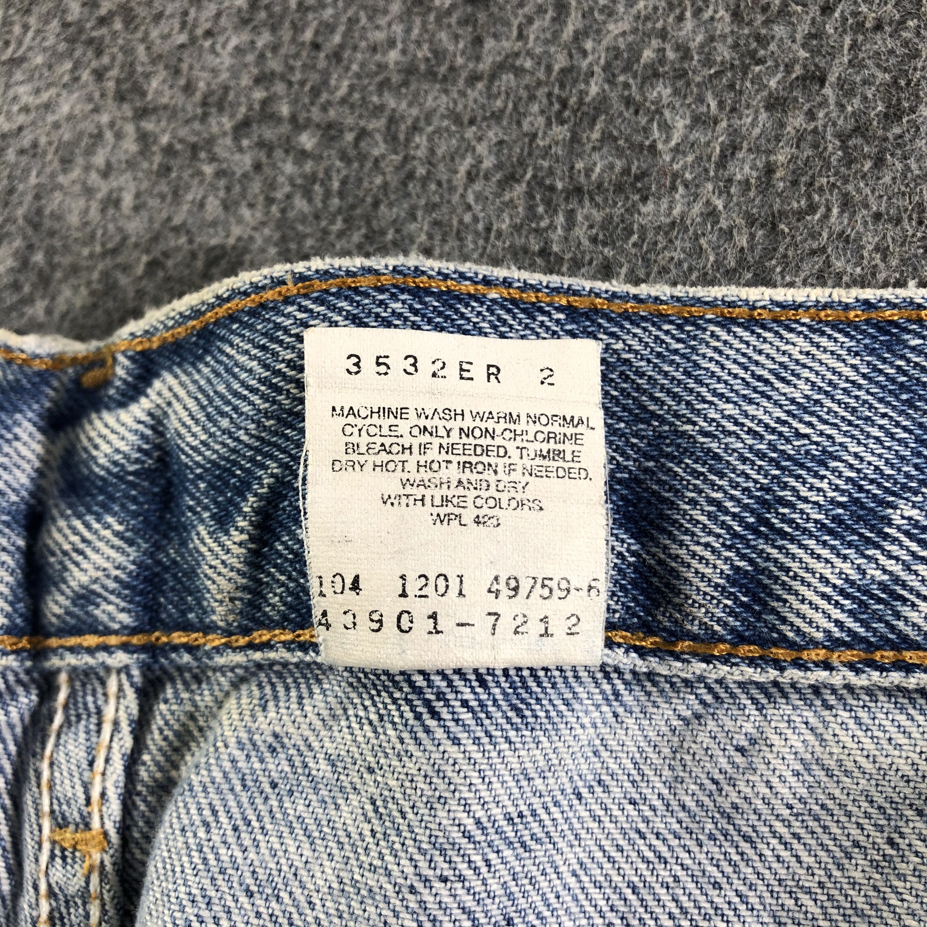 Levi's 90s Vintage Blue Wash Levis Jeans-J3112 Size US 33 - 11 Thumbnail