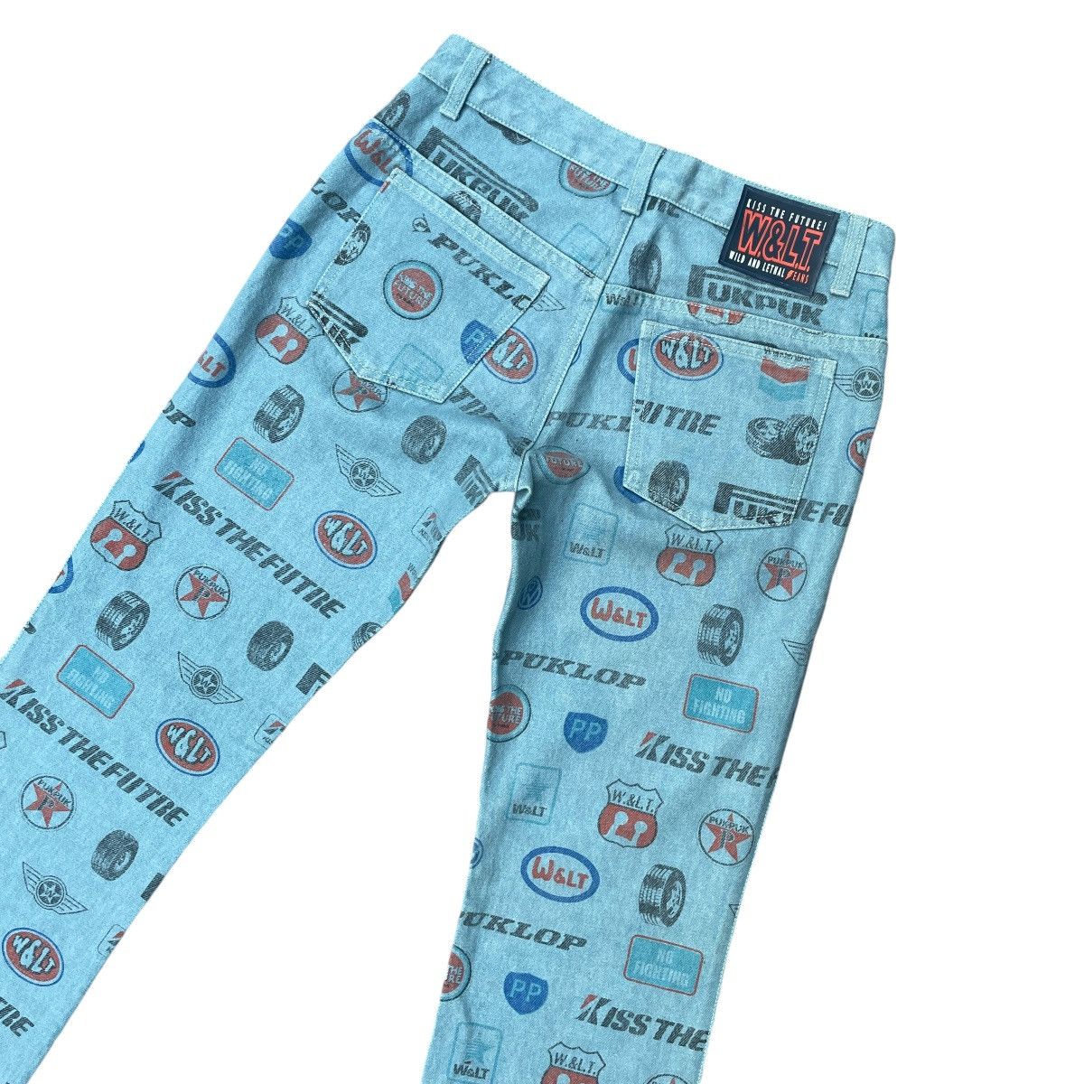 Walter Van Beirendonck RARE Walter Van Beirendonck 2010s Puk Puk Tire Brands Jeans Size 28" / US 6 / IT 42 - 4 Thumbnail