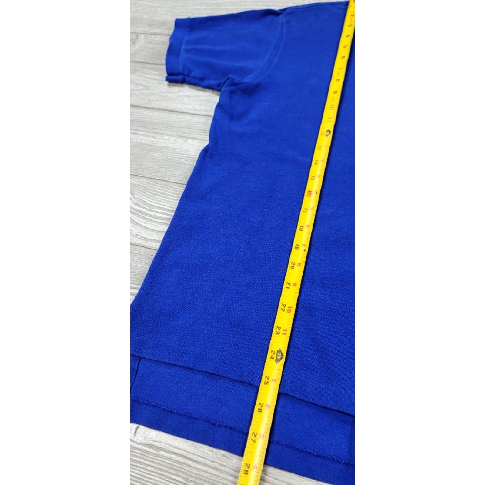 Polo Ralph Lauren VINTAGE Polo Ralph Lauren Polo Sport Shirt 90s Blue Large Short Sleeve Logo Made USA Mens Size US L / EU 52-54 / 3 - 6 Thumbnail