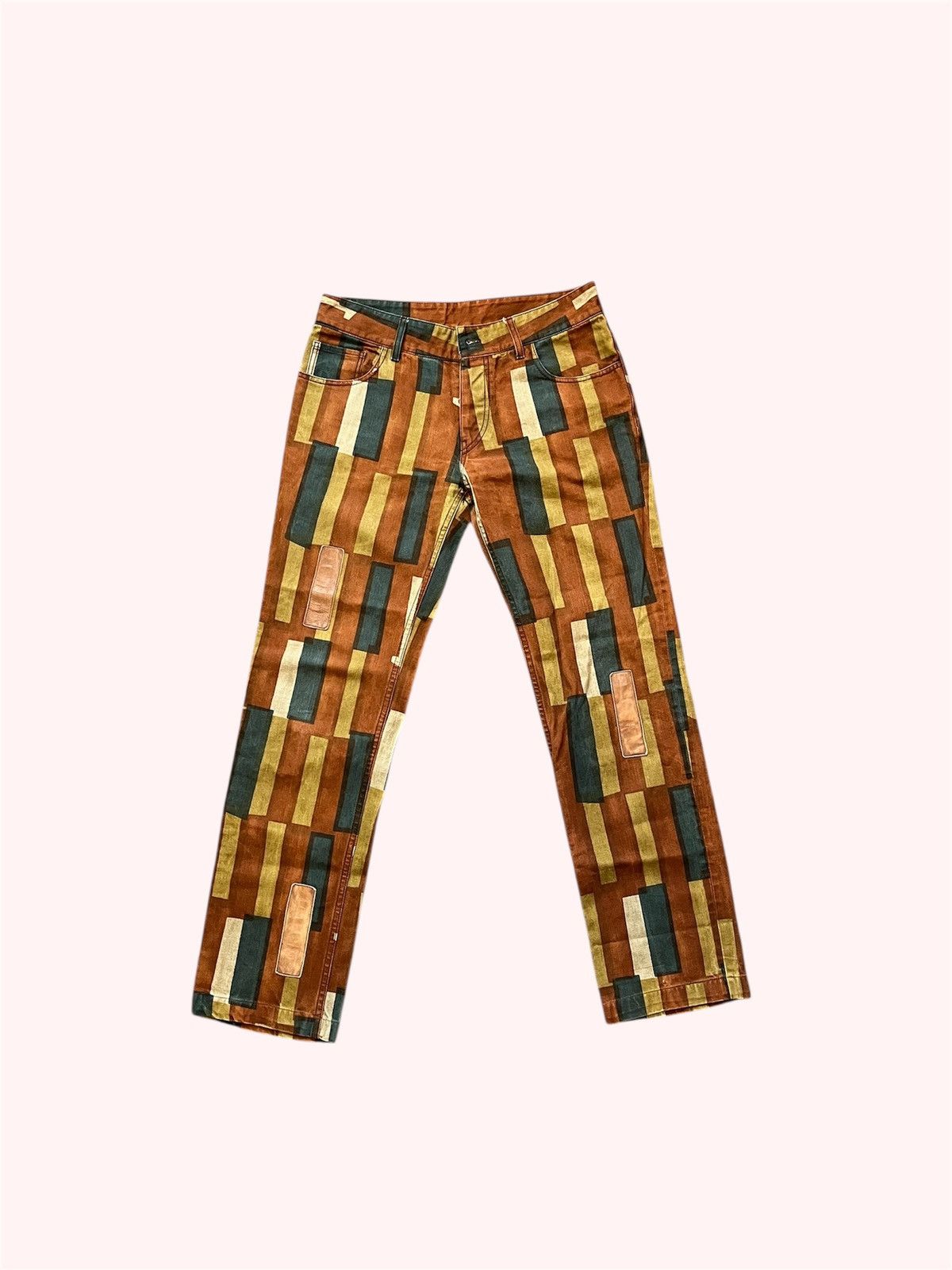 Miu Miu Miu Miu Geometric Print Pants Size US 32 / EU 48 - 1 Thumbnail