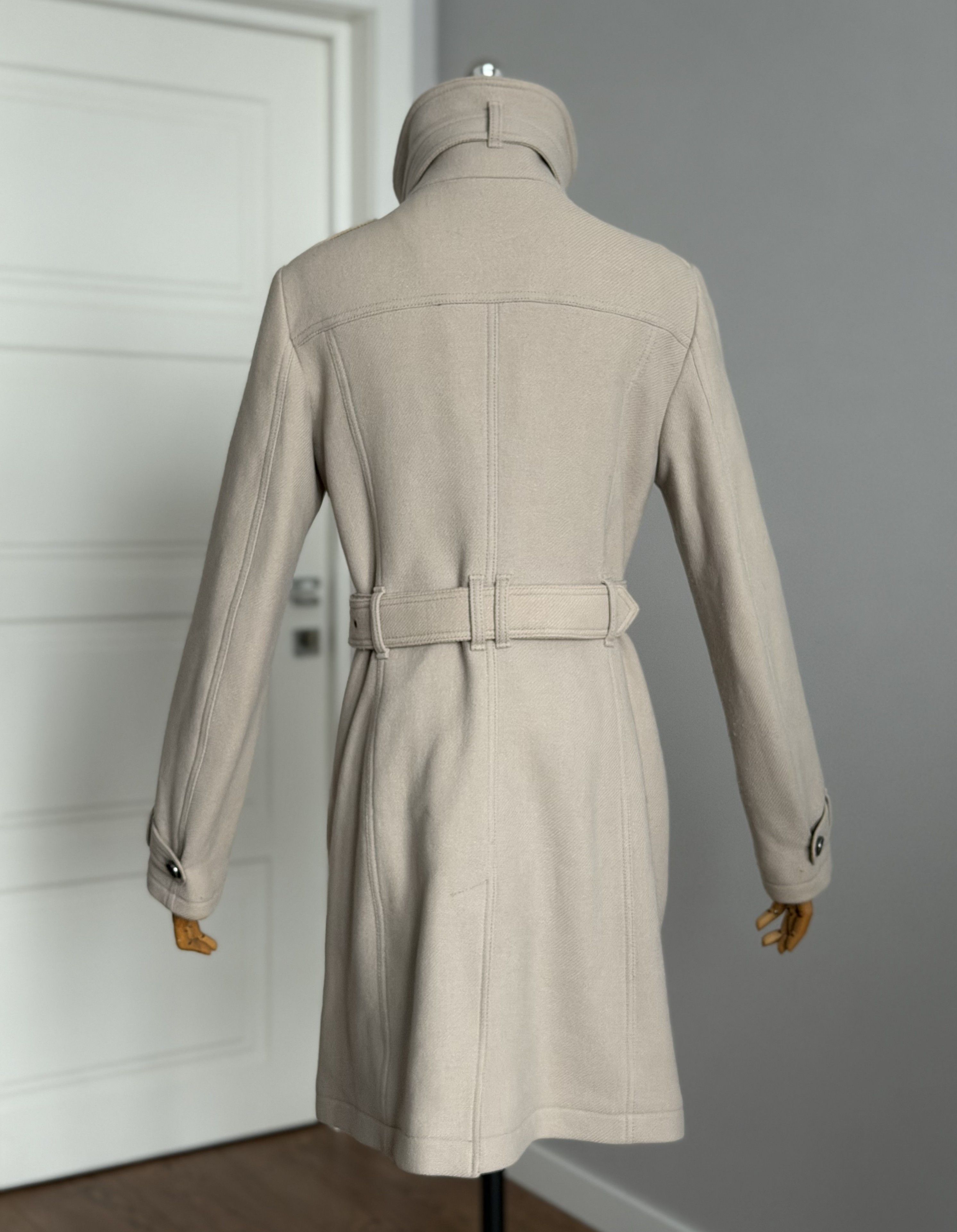 Burberry BURBERRY BRIT Wool Kensington Trench Coat Belt Luxury Brand Size L / US 10 / IT 46 - 11 Thumbnail