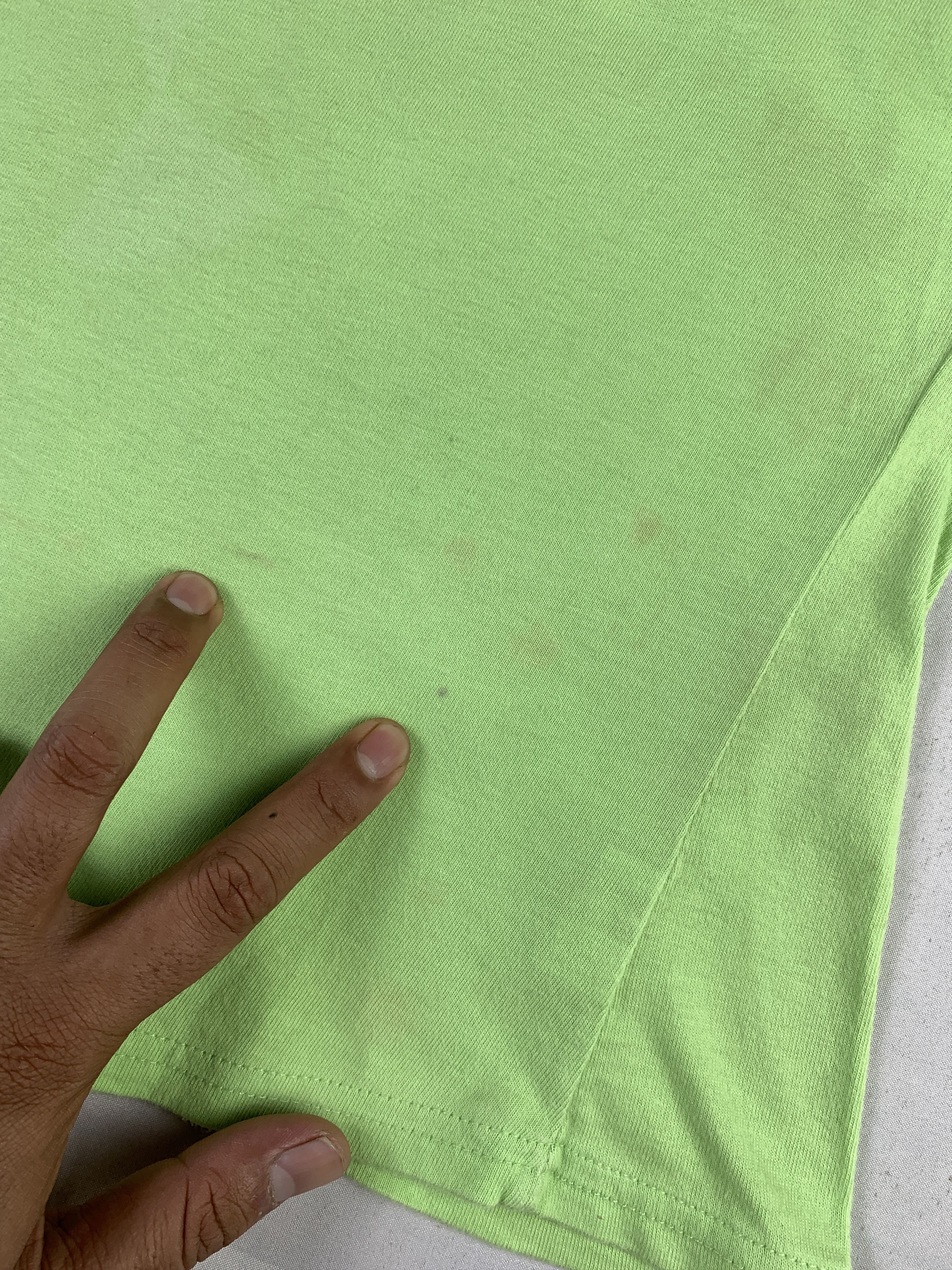 Japanese Brand Babby Soft Green Puffy Love Ringer Sleeveless Top (S) Size S / US 4 / IT 40 - 6 Thumbnail