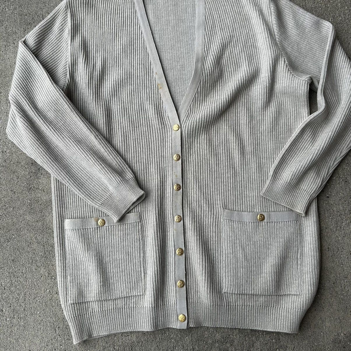 Salvatore Ferragamo × Vintage Vintage 90s Salvatore Ferragamo gray 100% wool sweater. Size US S / EU 44-46 / 1 - 2 Thumbnail