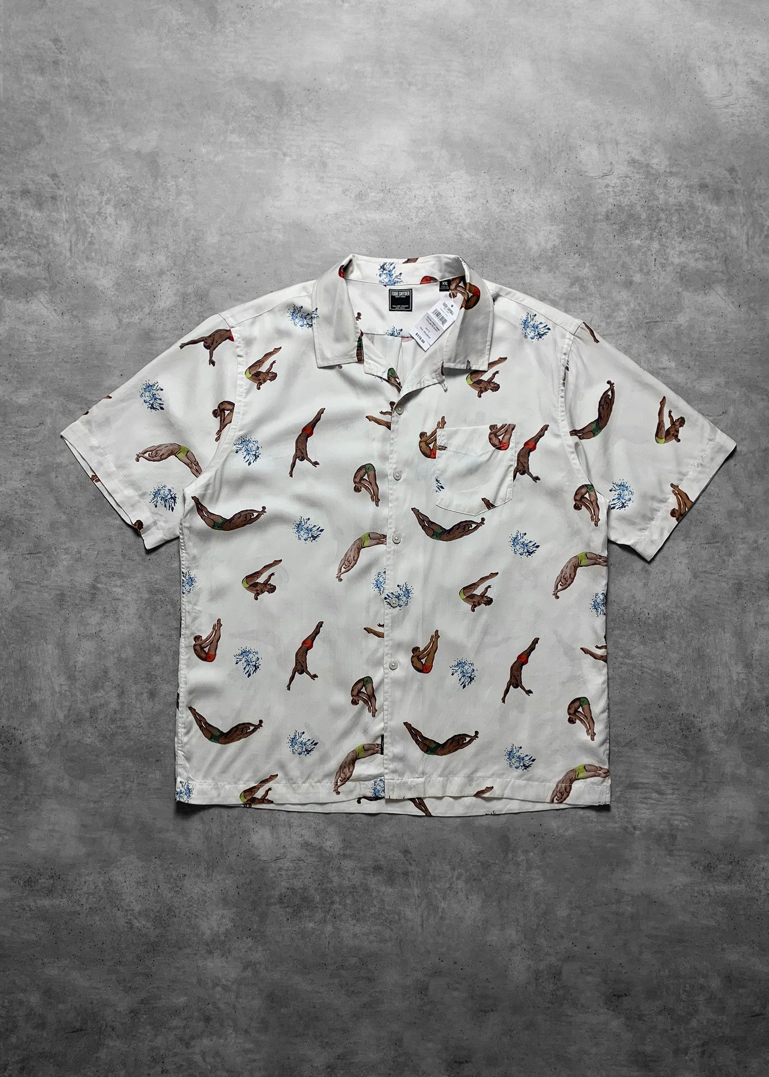 Todd Snyder Todd Snyder Diving Print Camp Collar Shirt - XXL Size US XXL / EU 58 / 5 - 1 Thumbnail