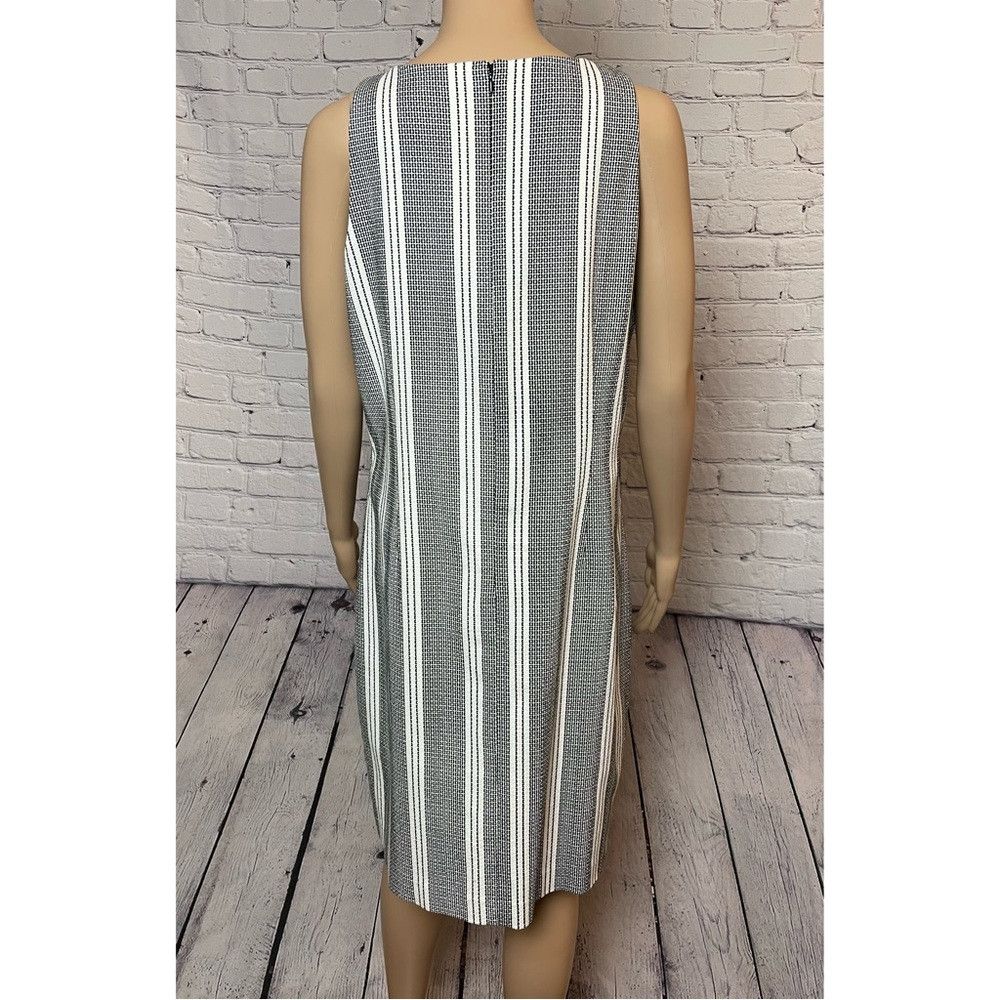 Ann Taylor NWT New $129 Ann Taylor Black White Sleeveless Cotton Dress Size XL / US 12-14 / IT 48-50 - 5 Thumbnail