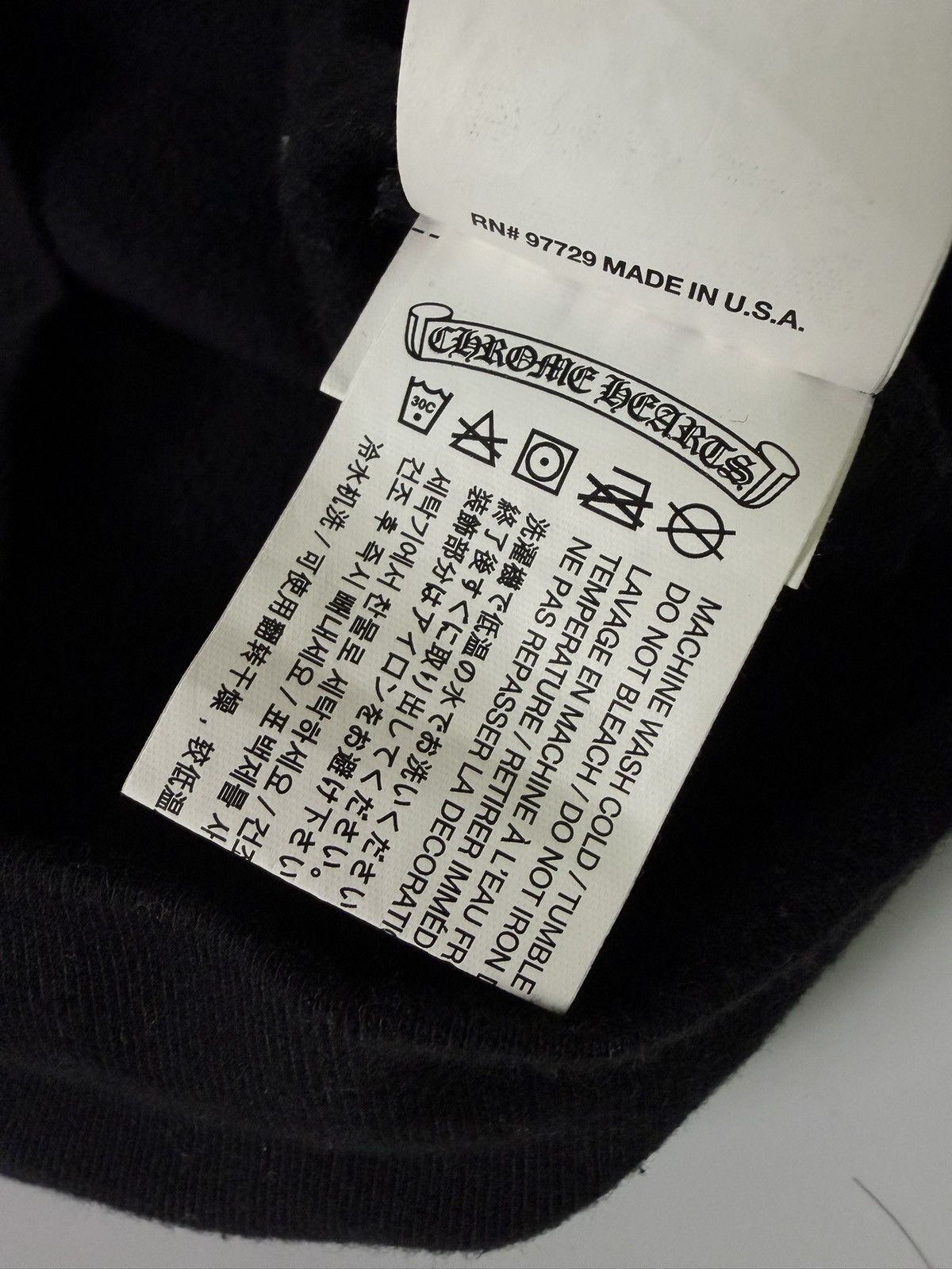 Chrome Hearts × The Rolling Stones Chrome Hearts Rolling Stone Blue Tongue Horseshoe Hoodie Size US M / EU 48-50 / 2 - 13 Thumbnail