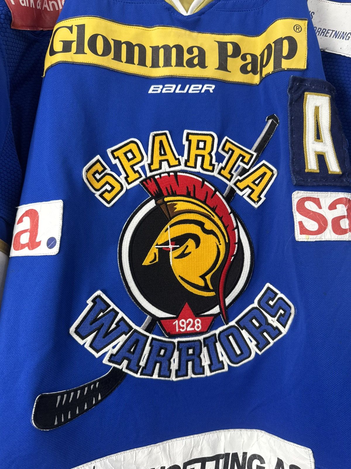 Vintage Vintage 90s Sparta Warriors Hockey Jersey Bauer Y2K Size US XL / EU 56 / 4 - 4 Thumbnail