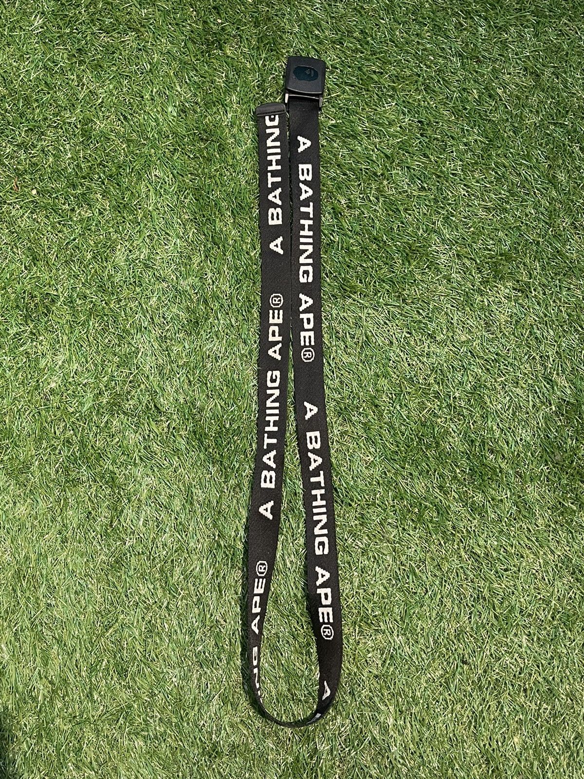 Bape A Bathing Ape Logo-Printed Woven Strap Belt Size ONE SIZE - 1 Thumbnail