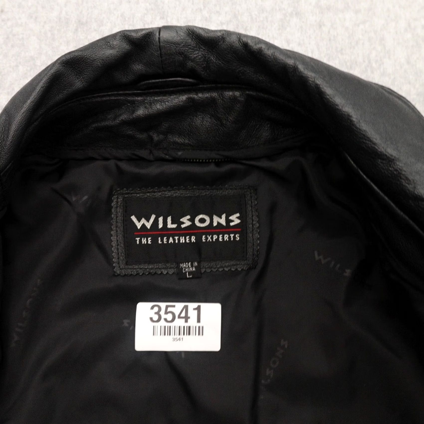 Vintage VTG Wilsons Leather Coat Jacket Womens L Puff Paisley Sleeves Black Size L / US 10 / IT 46 - 4 Thumbnail