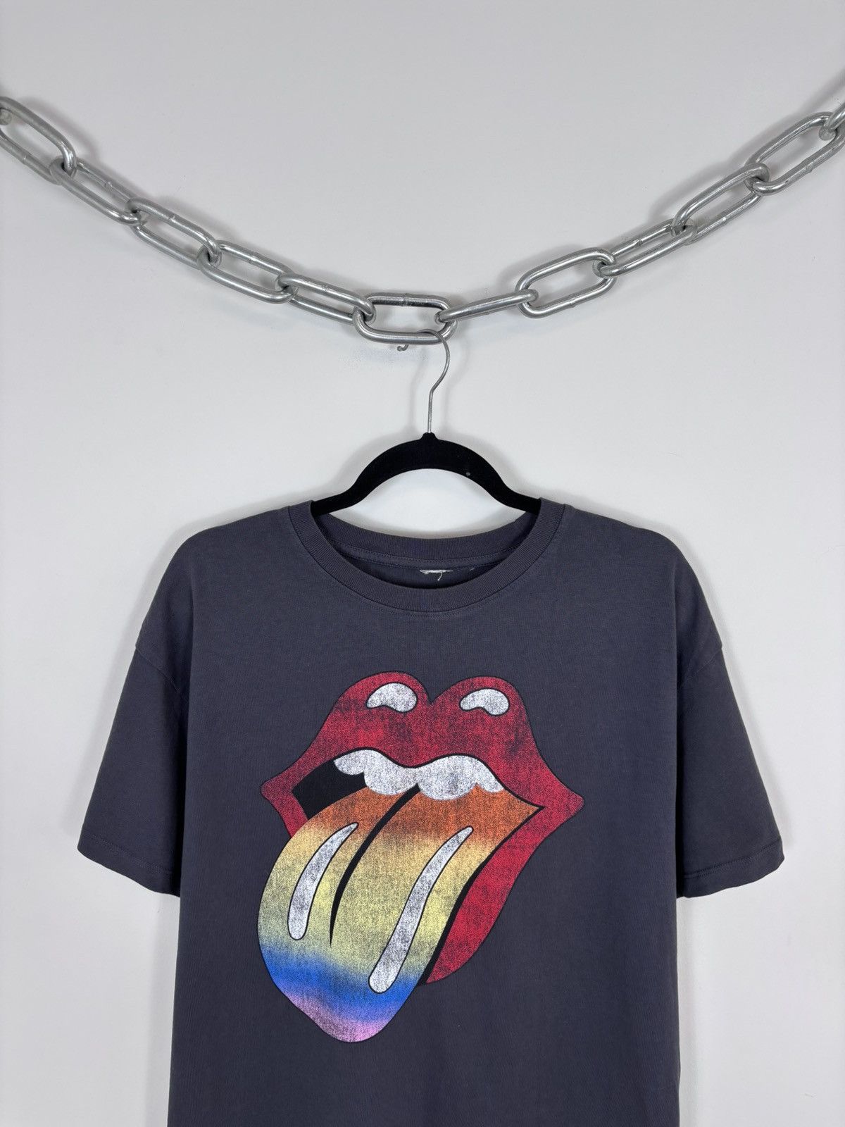 The Rolling Stones The Rolling Stones Big Tongue Logo Grey Band T-Shirt Tee Size US L / EU 52-54 / 3 - 3 Thumbnail